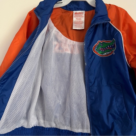 Kid Athlete Florida Gators Blue and Orange Zip Up Windbreaker-Size 24 Months - Picture 4 of 6